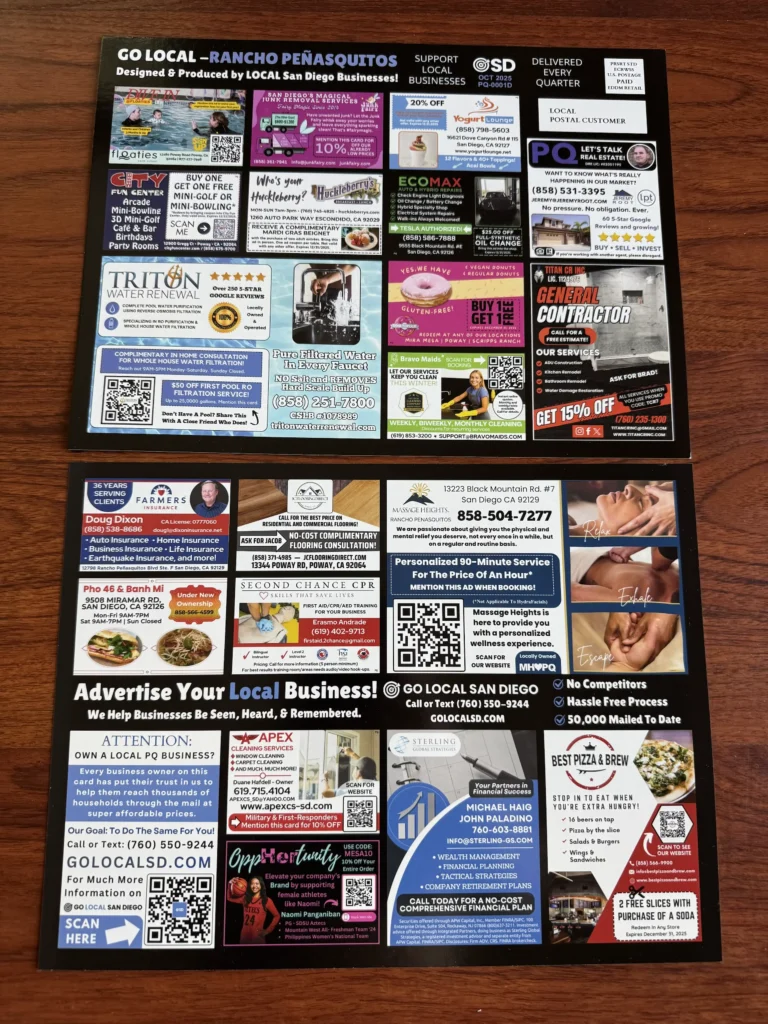 Go Local San Diego PQ Postcard